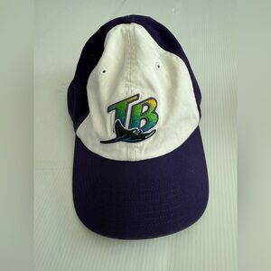 Tampa Bay Rays MLB '47 Brand Throwback Purple Two Tone Clean Up Adjustable Hat